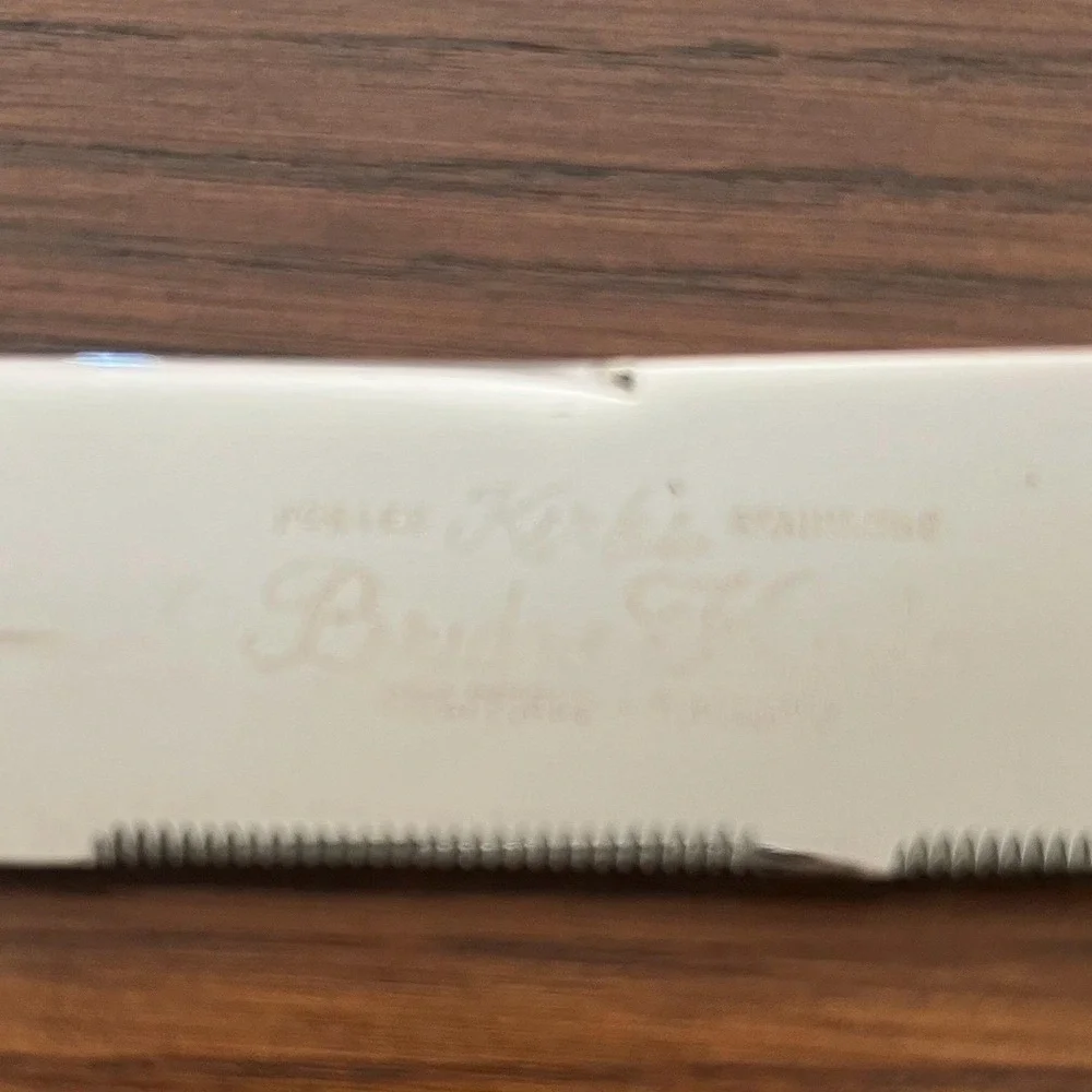 VTG‎ 1960s Bride's Cake Knife Kirk's Sheffield England Engraved Wedding Keepsake